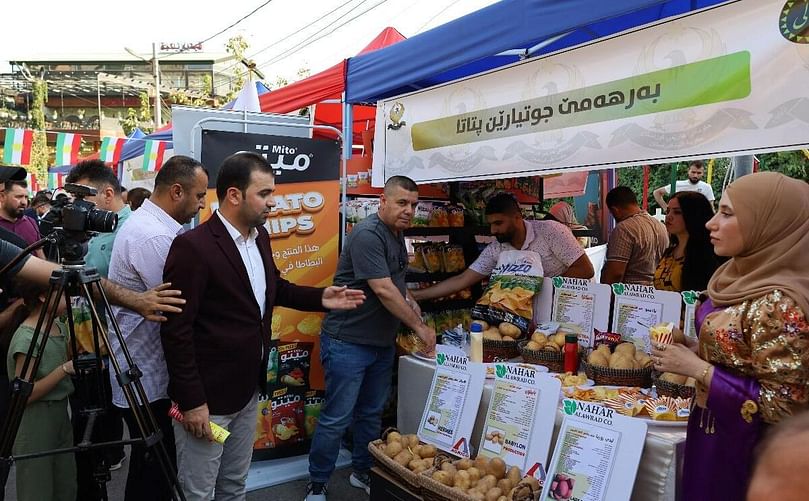 Part of the audience during The First Exhibition of Local Production in Dohuk, Iraq