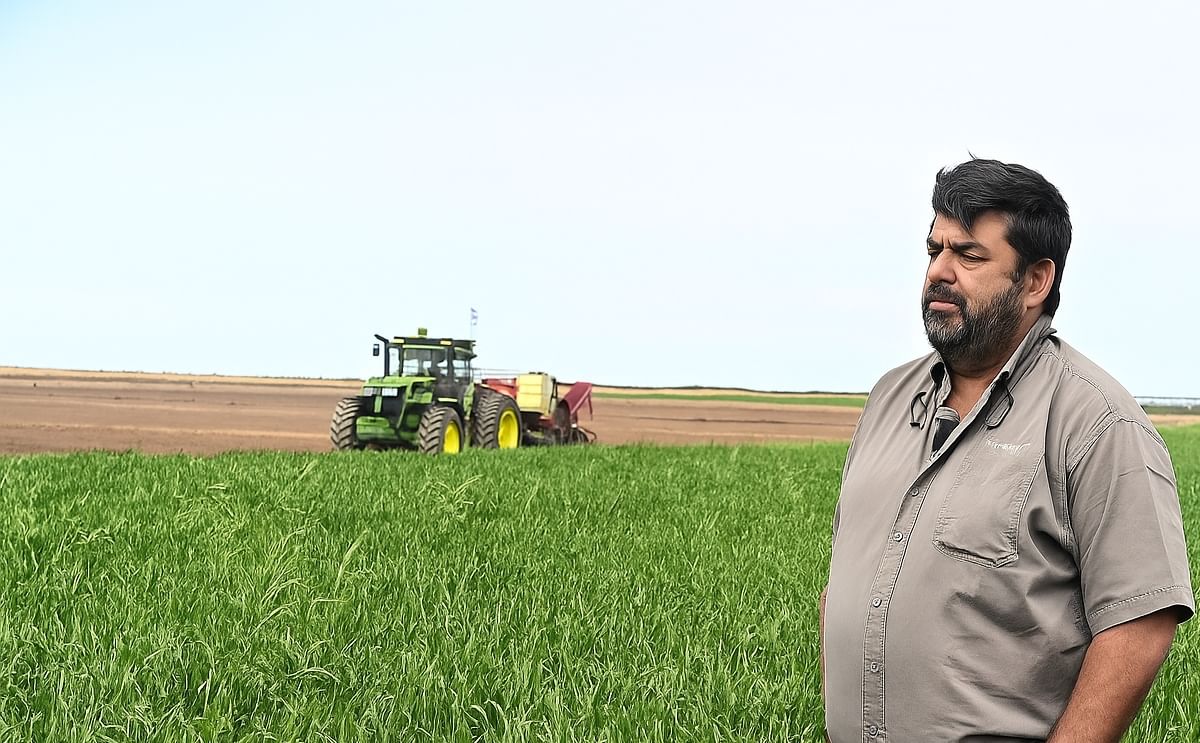 Martín Pasman está entre los mayores productores de papas de Argentina.