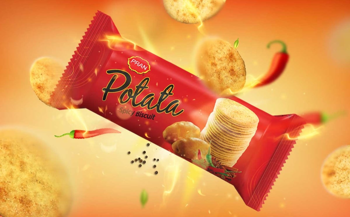 PRAN Potata Spicy Biscuit PRAN Potata Spicy Biscuit
