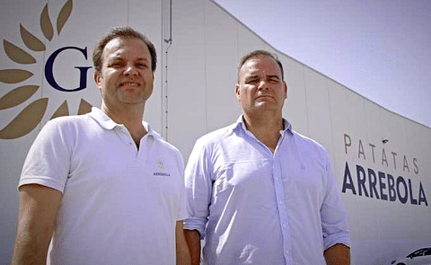 José Peláez, manager, and David González, commercial director of Patatas Arrebola José Peláez, manager, and David González, commercial director of Patatas Arrebola