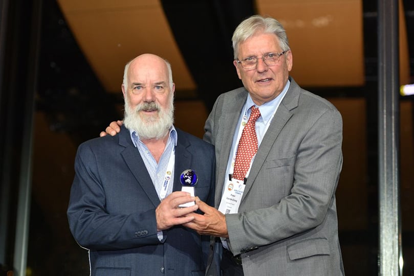 Award presented to distinguished Dr. Paul Horne, Australia by WPC President, Dr. Peter VanderZaag Award presented to distinguished Dr. Paul Horne, Australia by WPC President, Dr. Peter VanderZaag