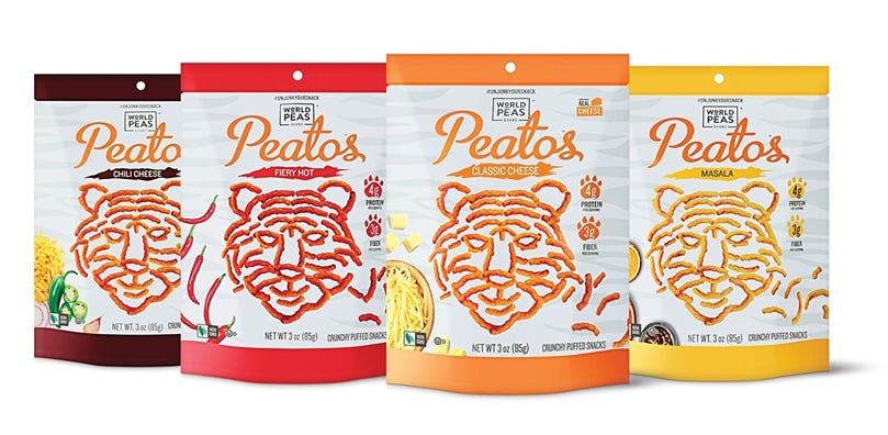 Peatos flavors offered include the popular Classic Cheese, Fiery Hot, Chili Cheese, and Masala. Peatos flavors offered include the popular Classic Cheese, Fiery Hot, Chili Cheese, and Masala.