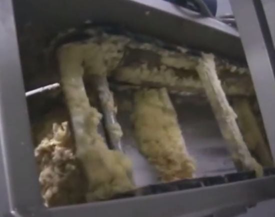 Peel waste from an industrial abrasive peeler does not exactly look like the potato peels as you know them at home...