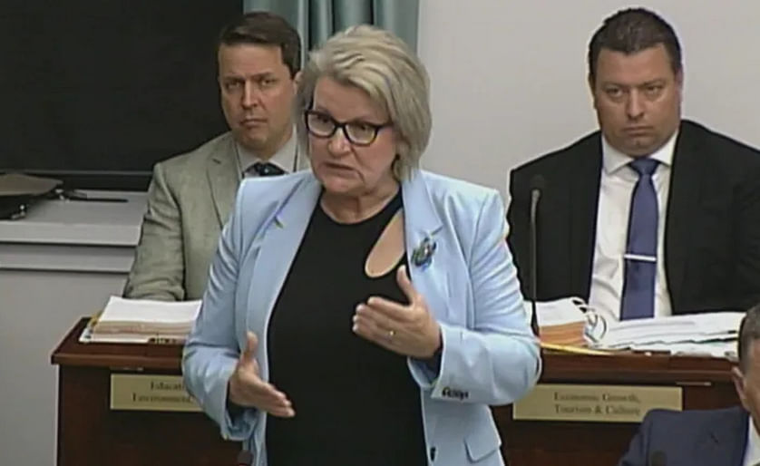 P.E.I. Agriculture Minister Darlene Compton introduced legislation this week that would give her the authority to restrict what crops can be grown in areas where potato wart has been discovered. (Legislative Assembly of P.E.I.)qqb