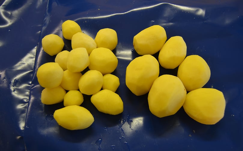 Peeled potatoes Peeled potatoes