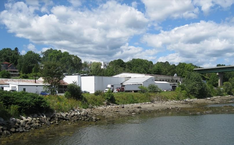 Aerial view of the Penobscot McCrum's potato processing facility in Belfast, Maine, United States. This picture is dated August 2010(Courtesy: Google Maps/ Bob Spender). In March 2022, the facility was destroyed by fire.