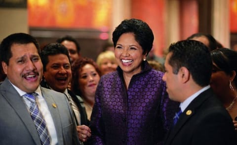 Indra Nooyi steps down as CEO tomorrow. She passes on the baton to Ramon Laguarta Read Indra Nooyi's parting words as she steps down as CEO Indra Nooyi steps down as CEO tomorrow. She passes on the baton to Ramon Laguarta Read Indra Nooyi's parting words as she steps down as CEO