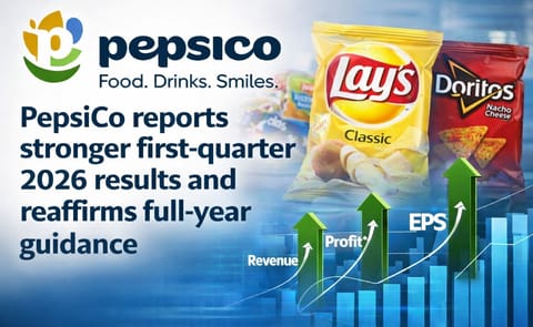 PepsiCo reported higher first-quarter 2026 revenue, profit and EPS, supported by improved convenient foods volume, resilient international performance and continued progress in North America PepsiCo reported higher first-quarter 2026 revenue, profit and EPS, supported by improved convenient foods volume, resilient international performance and continued progress in North America