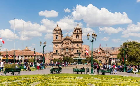 Cusco (Perú). Plaza de Armas. La Compañía. Cusco (Perú). Plaza de Armas. La Compañía.