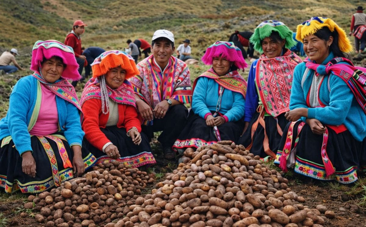 Potato farmers in Peru (International Potato Center)