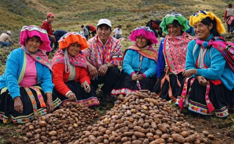 Potato farmers in Peru (International Potato Center) Potato farmers in Peru (International Potato Center)