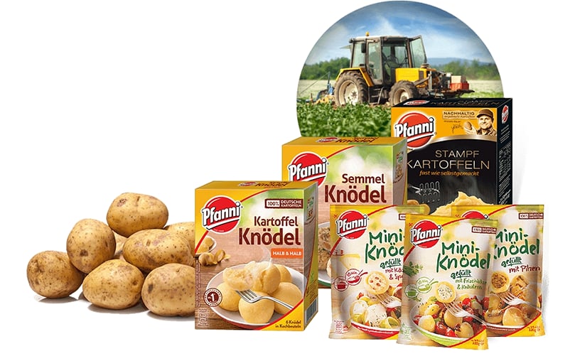 Some of the Pfanni branded products