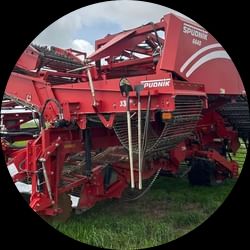 Spudnik 6640 36″ Offset Hitch (4 row Harvester, with Simple Sep Secondary)