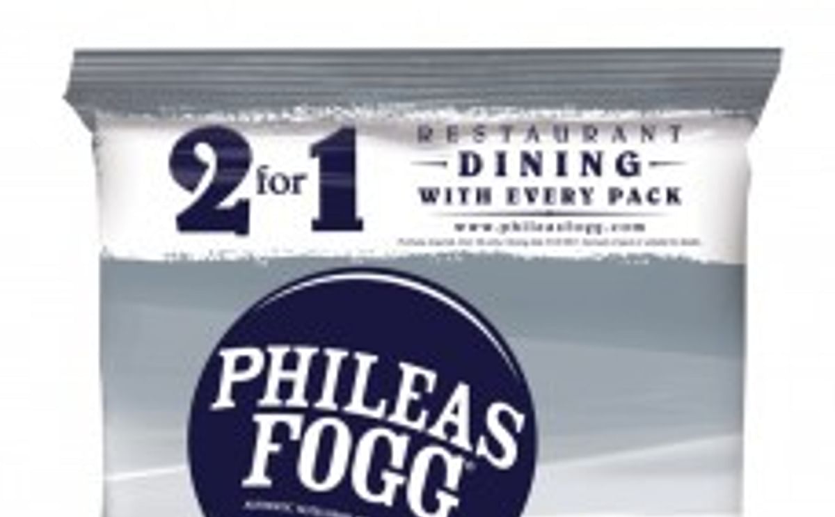 Phileas Fogg on pack promotion Phileas Fogg on pack promotion