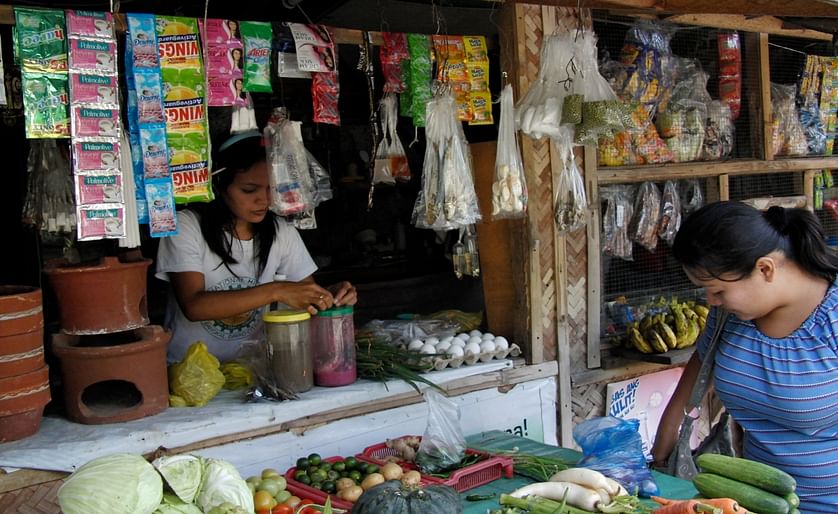 The smaller and cheaper bags of potato chips Calbee introduced in the Philippines are intended for sale in the local version of the convenience store - so called sari-sari stores -, very small mom-and-pop shops that deal in a variety of daily products