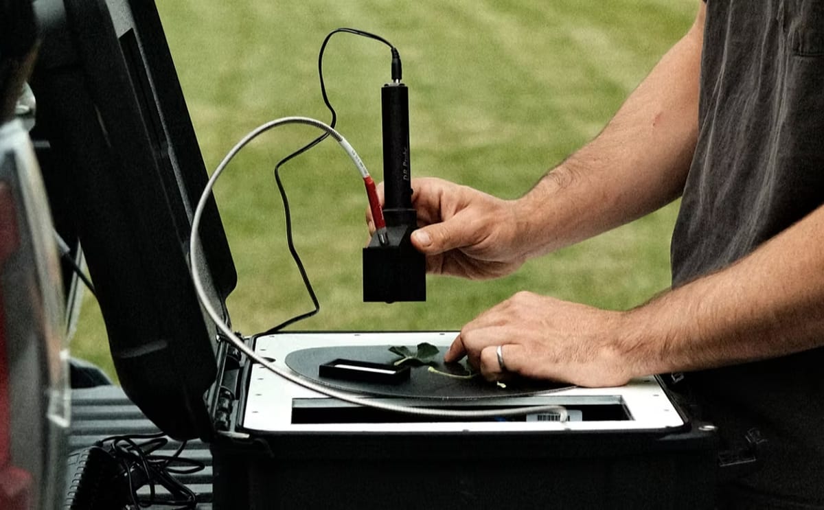 Picketa Systems' portable LENS technology delivers in-field crop nutrient measurements in under a minute, helping growers optimize fertilizer use with real-time data.