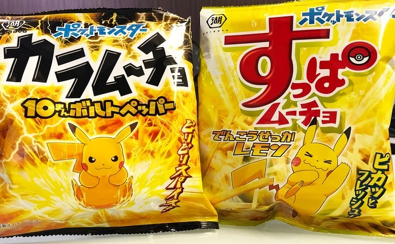 Pikachu-flavored potato sticks. Courtesy: Sora News24