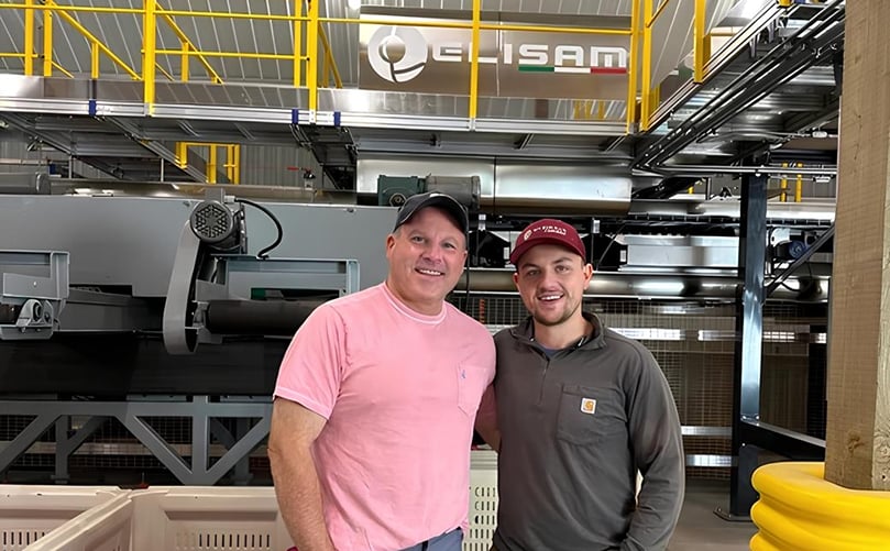 Pioneer Potatoes is very pleased with the throughput of the Elisam grading machine