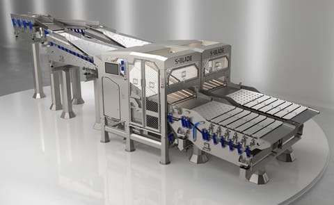PIP Innovations S-Blade - Automated Defect Removal System for Strip Products (French Fries) PIP Innovations S-Blade - Automated Defect Removal System for Strip Products (French Fries)
