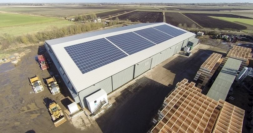 PJ Lee and Sons have equipped their potato storage also with rooftop solar (PV)