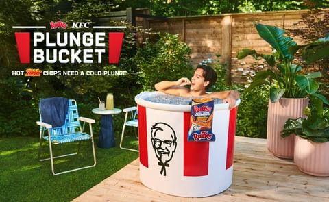 Ruffles and KFC have created The Plunge Bucket Ruffles and KFC have created The Plunge Bucket