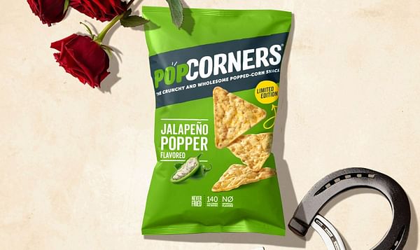 PopCorners Jalapeño Popper with jalapeño heat with the taste of smooth and savory cheese flavour