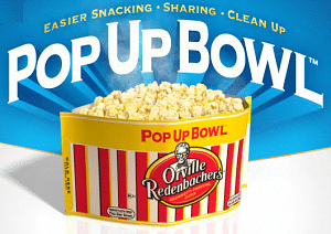 Zeal væske Neuropati Pop Up Bowl: the new bag-to bowl design of Orville Redenbacher's(R)  Gourmet(R) Popping Corn | PotatoPro