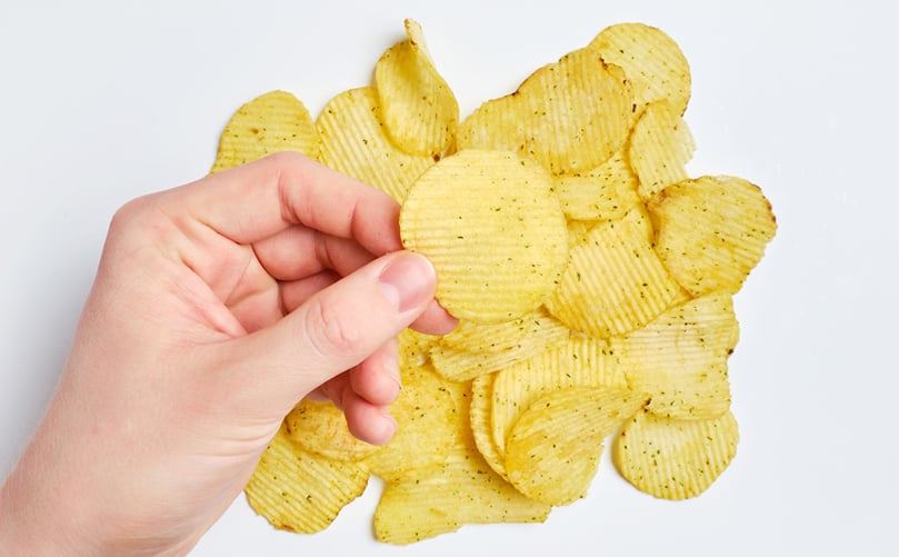 Potato Chip Manufacturers would love to see all chips uniform in size, but with highly variable tuber sizes this is hard to achieve. Potato Chip Manufacturers would love to see all chips uniform in size, but with highly variable tuber sizes this is hard to achieve.