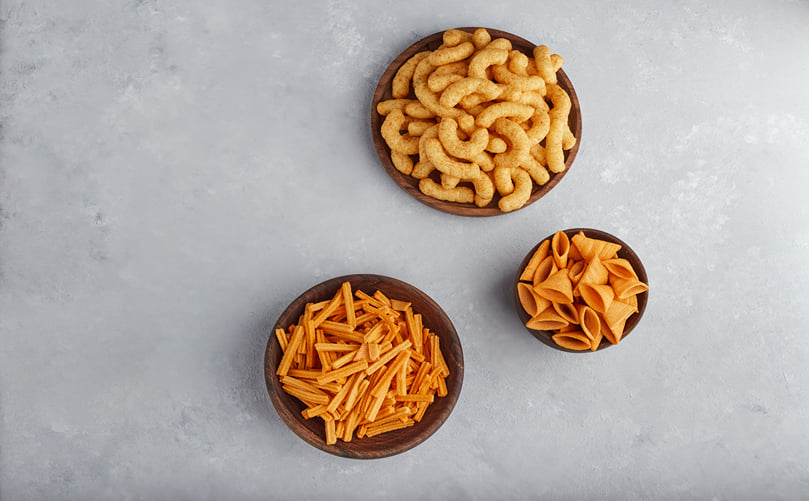 Comparison of Extruded, Fried and Baked Snack Products Comparison of Extruded, Fried and Baked Snack Products