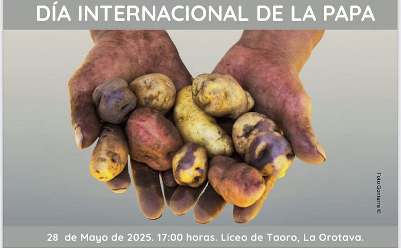 La proyección de 'Axomama' da vida al viaje histórico de la papa, capturando su origen y expansión global.