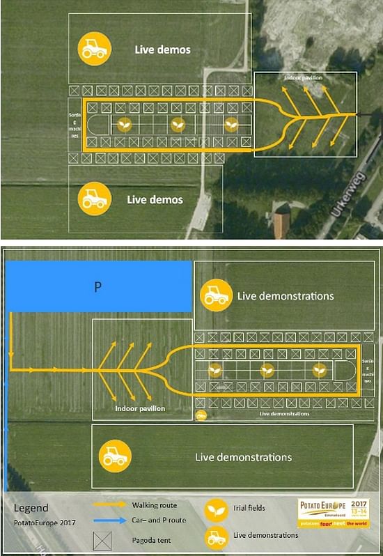 The New lay-out for this potato event not only creates the opportunity for a larger exhibition area, which enables the organisers to better meet exhibitors’ needs, but also frees up more space for live demonstrations.