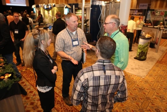 Over 150 exhibitors were in place on the Trade Show floor to share their expert knowledge on the potato industry. Over 150 exhibitors were in place on the Trade Show floor to share their expert knowledge on the potato industry.