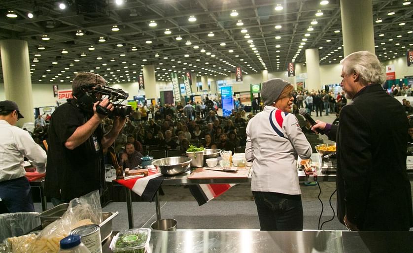 Impression of the Spud Nation Throwdown competition at Potato Expo 2017 in San Francisco, hosted by Phil Lempert the SupermarketGuru.