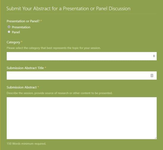 Click to submit your proposal. All proposals should be submitted by August 15, 2017. There are more than 20 possible submission categories. Click to submit your proposal. All proposals should be submitted by August 15, 2017. There are more than 20 possible submission categories.