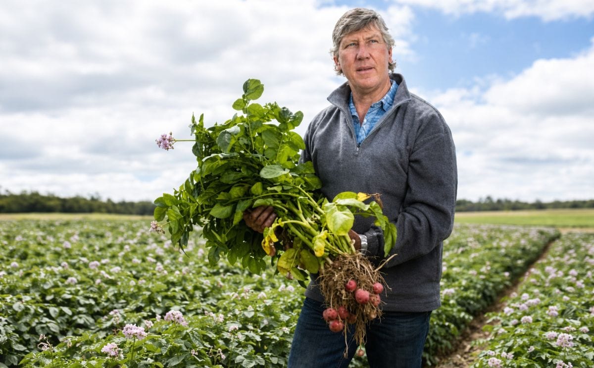 Summer rain boosts seed potato harvest in New South Wales after years of drought