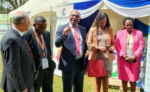 From L-R: Dr Bimal Kantaria, Lawrence Omuhaka, Harry Kimtai, Ms Flora Mutahi, and Agatha Thuo during the 2nd National Agriculture Summit at Kenya Agricultural and Livestock Research Organization (KALRO) Headquarters Loresho, Nairobi. [Nanjinia Wamuswa, St From L-R: Dr Bimal Kantaria, Lawrence Omuhaka, Harry Kimtai, Ms Flora Mutahi, and Agatha Thuo during the 2nd National Agriculture Summit at Kenya Agricultural and Livestock Research Organization (KALRO) Headquarters Loresho, Nairobi. [Nanjinia Wamuswa, St