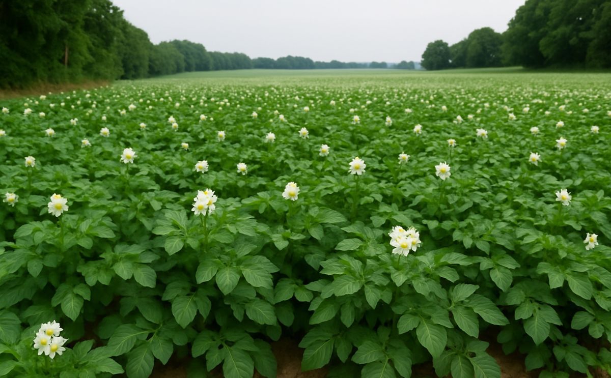 Potato field in the Netherlands