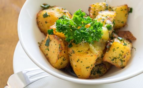 Potato fried, dining appetizer Potato fried, dining appetizer