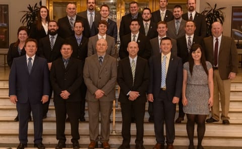 Participants in the 2016 Potato Industry Leadership Institute: Front row, left to right: Greg Campbell, Grafton, N.D.; Bryan Fischer, Kalkaska, Mich.; Troy Sorenson, Alliance, Neb.; Toby Price, Kennewick, Wash.; Jordan Driscoll, Pocatello, Idaho; Katie Participants in the 2016 Potato Industry Leadership Institute: Front row, left to right: Greg Campbell, Grafton, N.D.; Bryan Fischer, Kalkaska, Mich.; Troy Sorenson, Alliance, Neb.; Toby Price, Kennewick, Wash.; Jordan Driscoll, Pocatello, Idaho; Katie