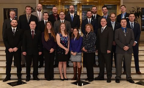 Participants in the 2017 Potato Industry Leadership Institute: (front row, left to right): Lucas Wysocki, Wisconsin Rapids, WI; Jay LaJoie, Van Buren, ME; Lynn Dickman, Hancock, WI; Lindsey Dodgen, Denver, CO; Suzanne Price, Washington, DC; Lyla Davis, Mo Participants in the 2017 Potato Industry Leadership Institute: (front row, left to right): Lucas Wysocki, Wisconsin Rapids, WI; Jay LaJoie, Van Buren, ME; Lynn Dickman, Hancock, WI; Lindsey Dodgen, Denver, CO; Suzanne Price, Washington, DC; Lyla Davis, Mo