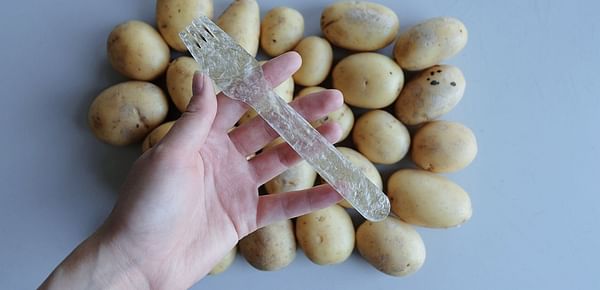 Cutlery made of biodegradable potato plastic made it to the shortlist of this global design competition