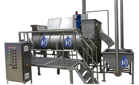 Kanchan Metals - Continuous Screw Blancher for Potatos & vegetables Kanchan Metals - Continuous Screw Blancher for Potatos & vegetables