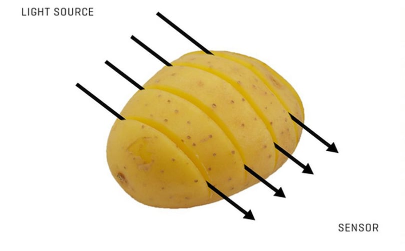 Looking right through the potato to detect internal defects Potato specialazing way