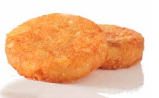 Hash Brown Patties are among the most common formed potato specialties