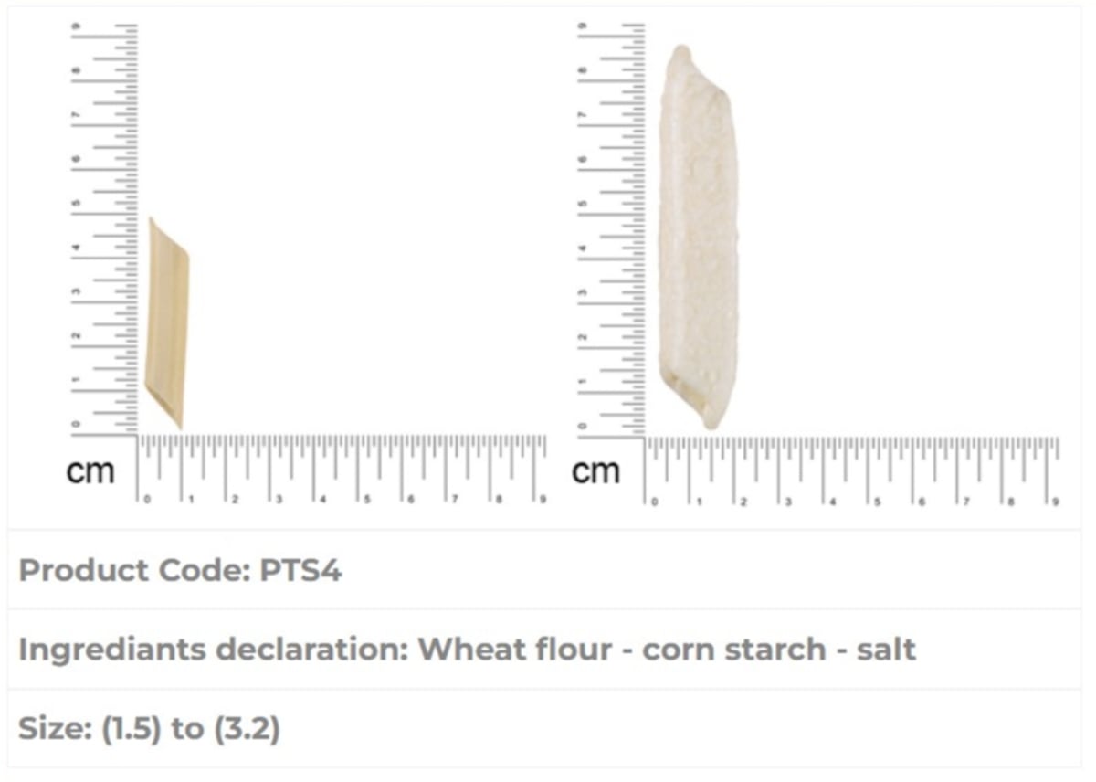 Almounajed Potato pellets (Squared Finger) specifications Almounajed Potato pellets (Squared Finger) specifications