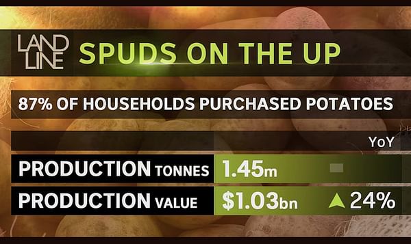 Potato stats from the Australian Horticulture Statistics Handbook 2022/23.( Courtesy: ABC Landline)