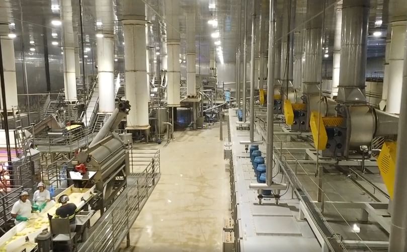 Potato strip processing line from Key Technology