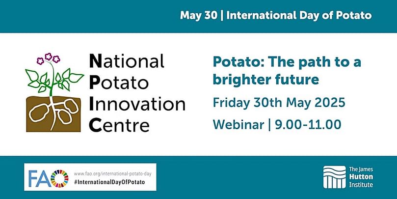 Potato – the Path to a Bright Future” — Join the James Hutton Institute’s online webinar on 30 May 2025 to explore the future of UK potato production, innovation, and sustainability. Potato – the Path to a Bright Future” — Join the James Hutton Institute’s online webinar on 30 May 2025 to explore the future of UK potato production, innovation, and sustainability.