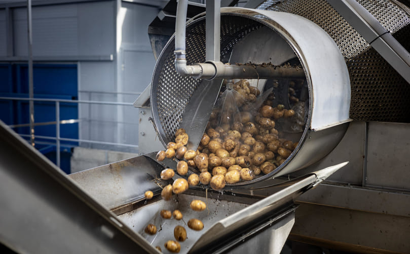 Industrial Potato Drum Washer for Efficient Soil Removal