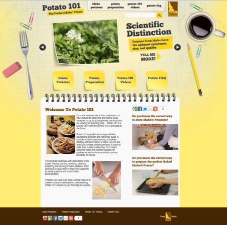 Website Potato 101 (Click picture to go to website) 